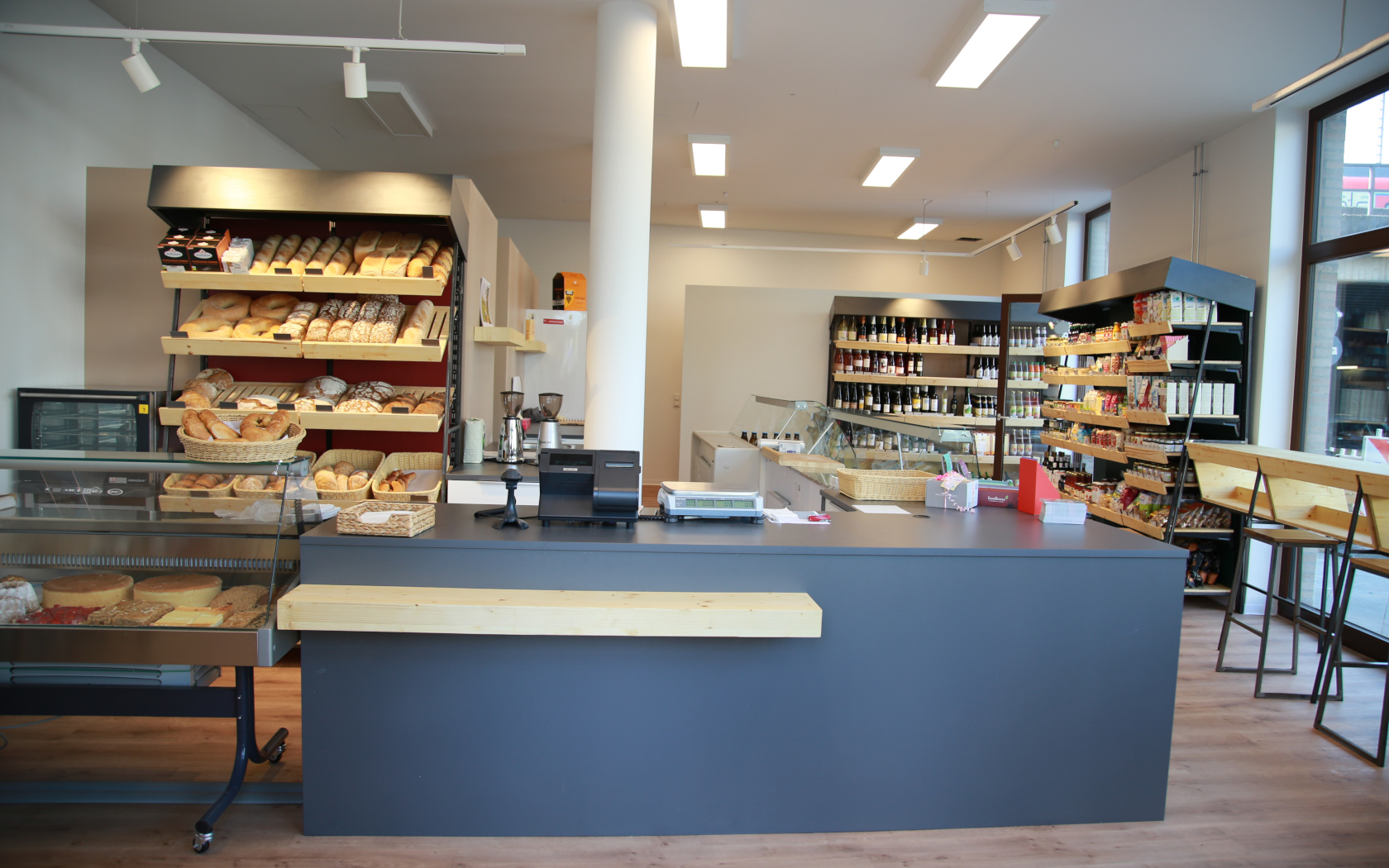 lebensmittelpunkt, keinStil.GmbH, Feine Kost, Bioladen, low budget interieur, Frankfurt am Main Sachsenhausen 
